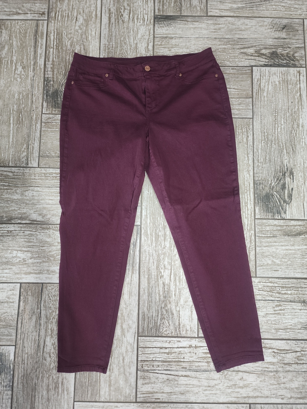 Maurices Plum Slim Ankle Jeans